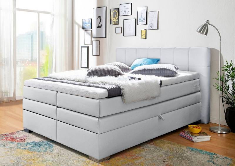 INOSIGN Boxspringbett Airdrie, inkl. Bettkasten und Topper von INOSIGN