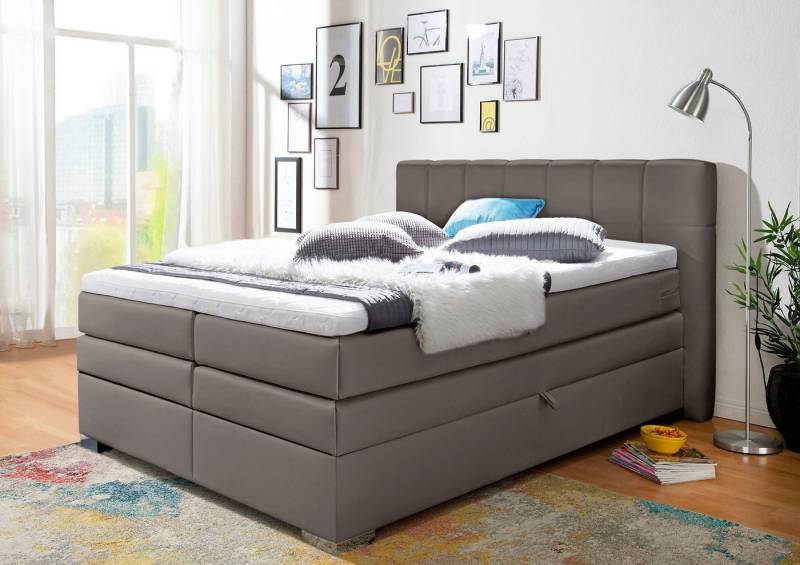 INOSIGN Boxspringbett Airdrie, inkl. Bettkasten und Topper von INOSIGN