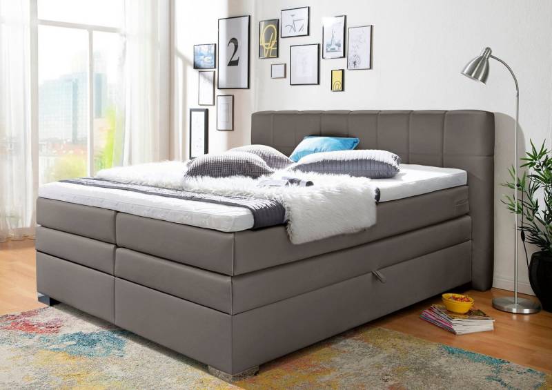 INOSIGN Boxspringbett Airdrie, inkl. Bettkasten und Topper von INOSIGN