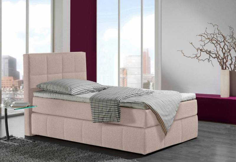 INOSIGN Boxspringbett Casano, mit feiner Steppung, in 3 Matratzenarten, 2 Härtegraden und 5 Farben von INOSIGN