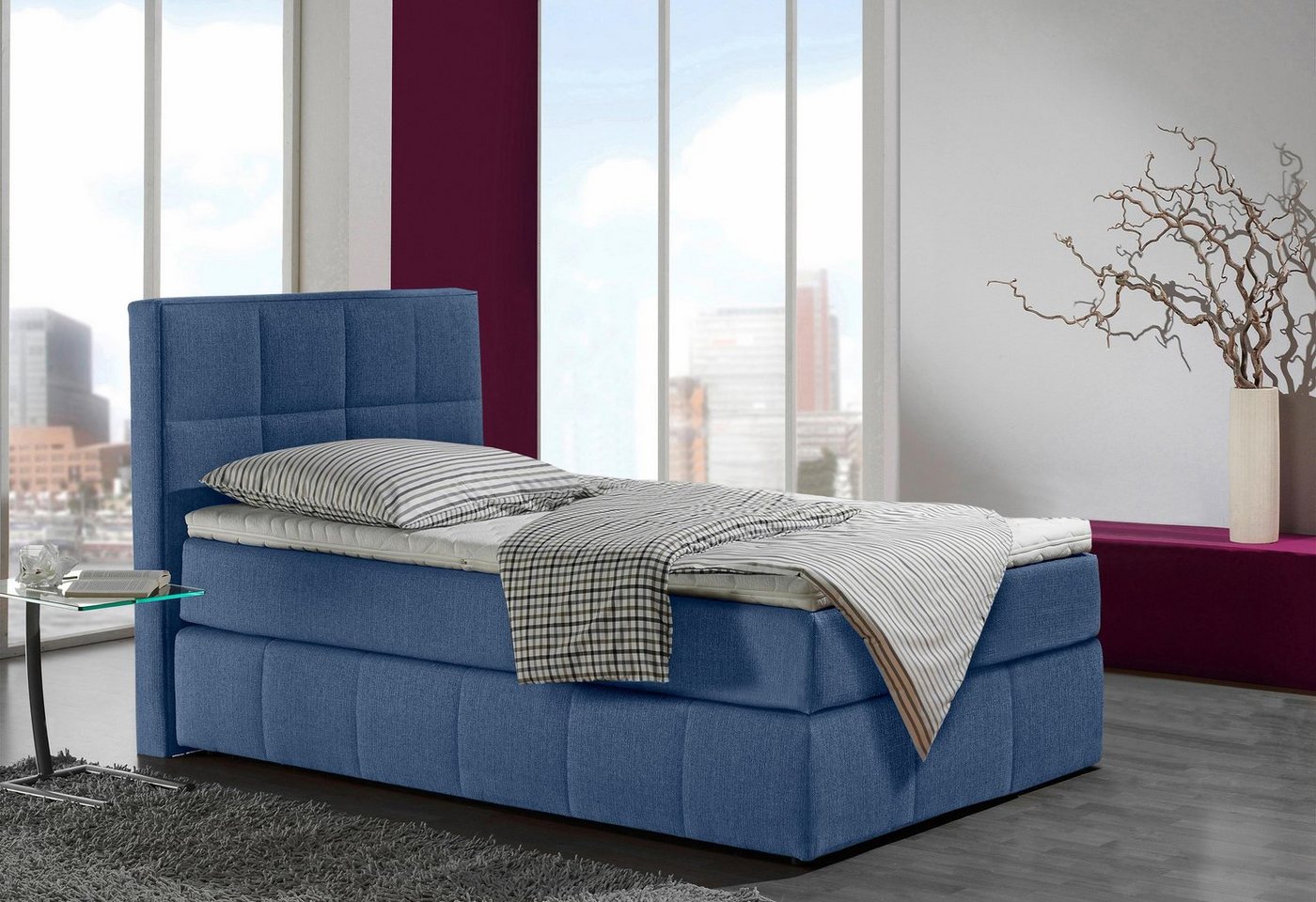 INOSIGN Boxspringbett Casano, mit feiner Steppung, in 3 Matratzenarten, 2 Härtegraden und 5 Farben INOSIGN Boxspringbett Casano, mit feiner Steppung, in 3 Matratzenarten, 2 Härtegraden und 5 Farben von INOSIGN