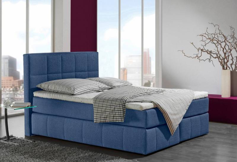 INOSIGN Boxspringbett Casano, mit feiner Steppung, in 3 Matratzenarten, 2 Härtegraden und 5 Farben von INOSIGN