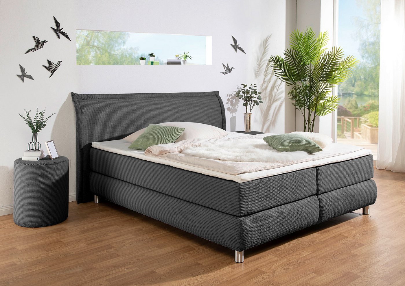 INOSIGN Boxspringbett "Coloma" erhältlich in H2, H3 oder H4 inkl. Topper, in H2, H3 oder H4 erhältlich von INOSIGN
