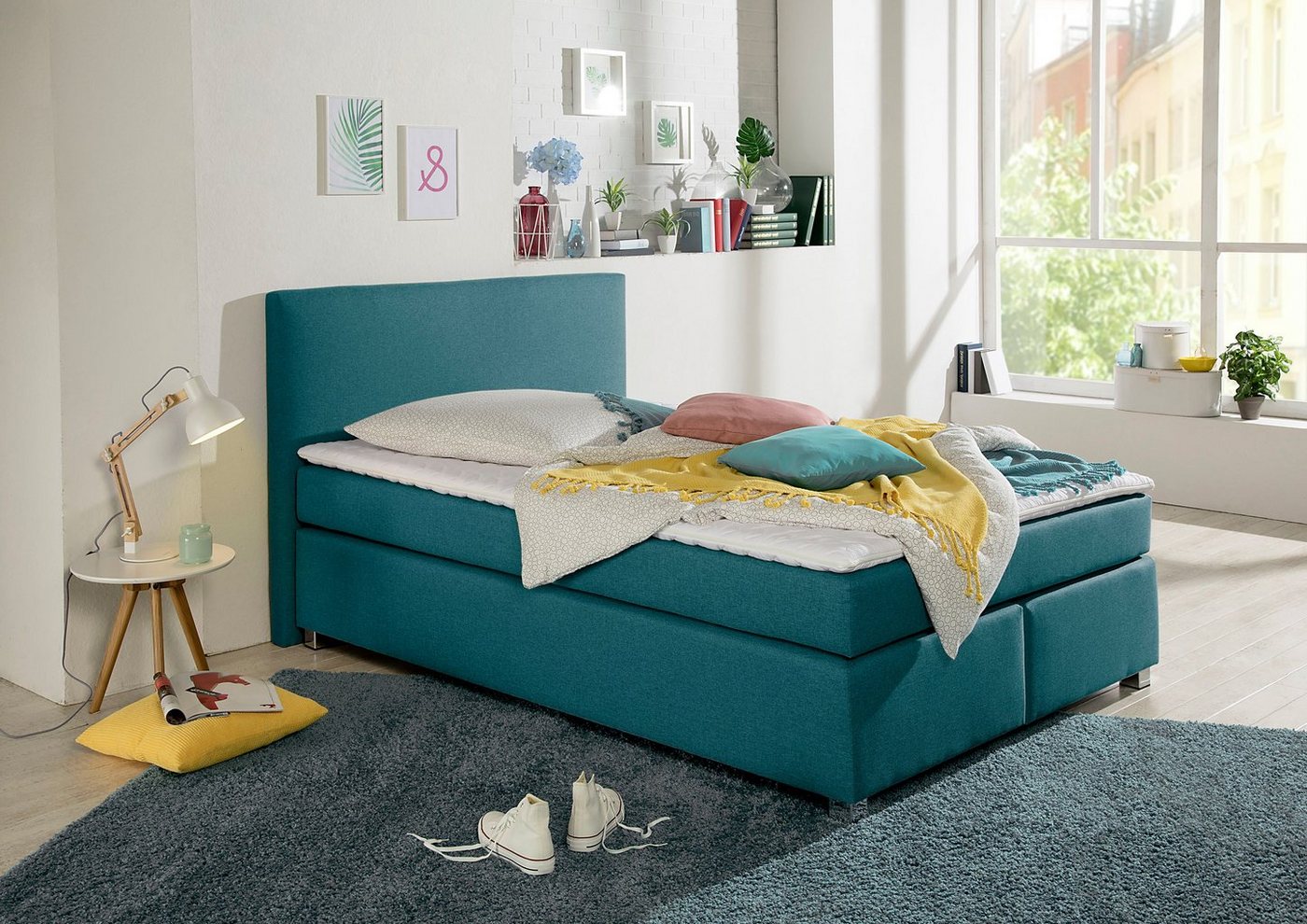 INOSIGN Boxspringbett Eliana, inkl. Topper, in 4 Breiten, 3 Matratzenarten und 2 Härtegraden von INOSIGN