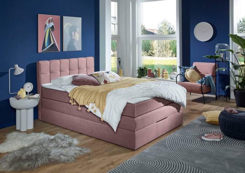 INOSIGN Boxspringbett Fornoli, inkl. Topper und Bettkasten, H3 in zwei Matratzenarten von INOSIGN