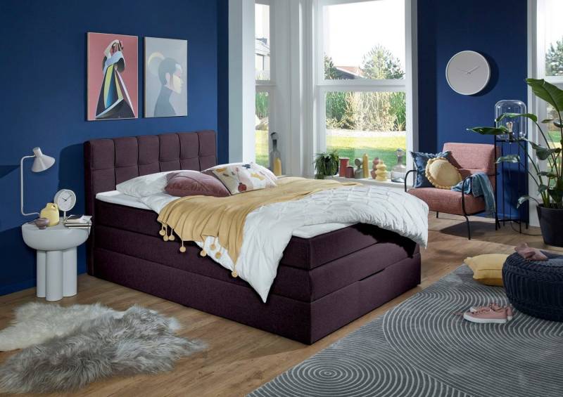 INOSIGN Boxspringbett Fornoli, inkl. Topper und Bettkasten, H3 in zwei Matratzenarten von INOSIGN