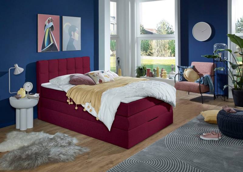 INOSIGN Boxspringbett Fornoli, inkl. Topper und Bettkasten, H3 in zwei Matratzenarten von INOSIGN