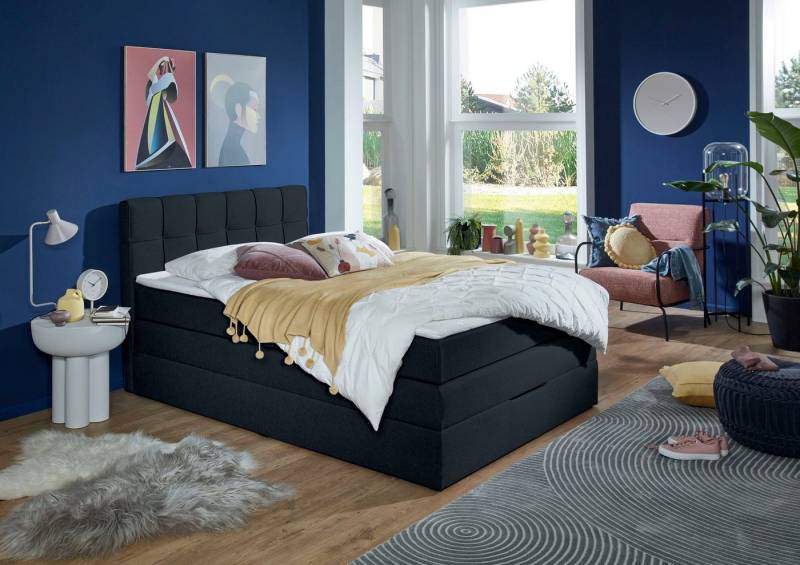 INOSIGN Boxspringbett Fornoli, inkl. Topper und Bettkasten, H3 in zwei Matratzenarten von INOSIGN