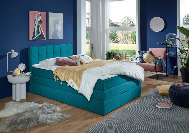 INOSIGN Boxspringbett Fornoli, inkl. Topper und Bettkasten, H3 in zwei Matratzenarten von INOSIGN