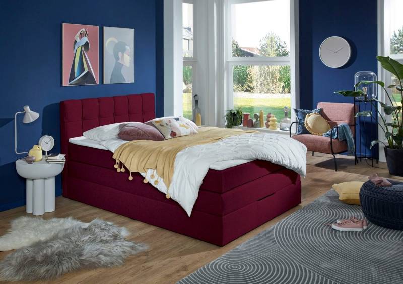 INOSIGN Boxspringbett Fornoli, inkl. Topper und Bettkasten, H3 in zwei Matratzenarten von INOSIGN