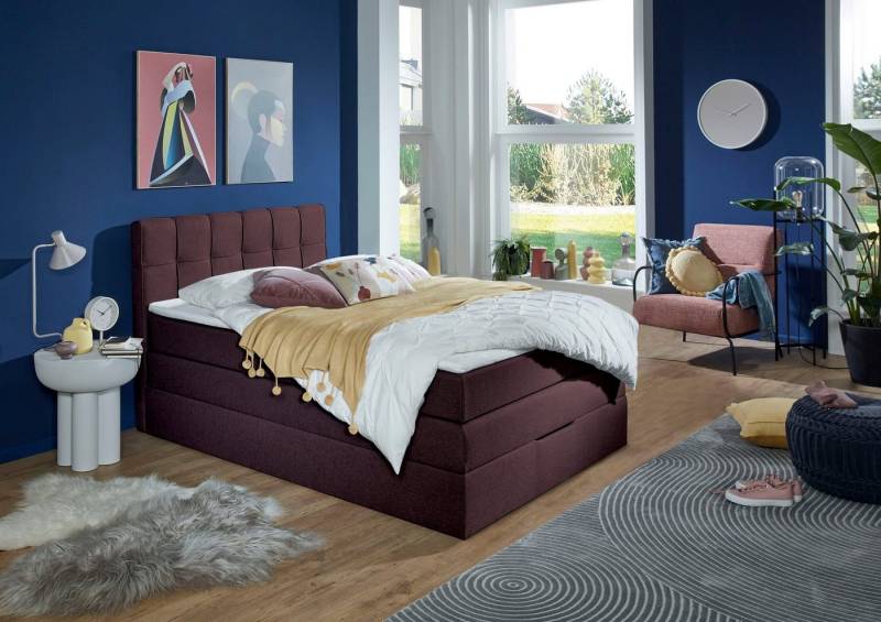 INOSIGN Boxspringbett Fornoli, inkl. Topper und Bettkasten, H3 in zwei Matratzenarten von INOSIGN
