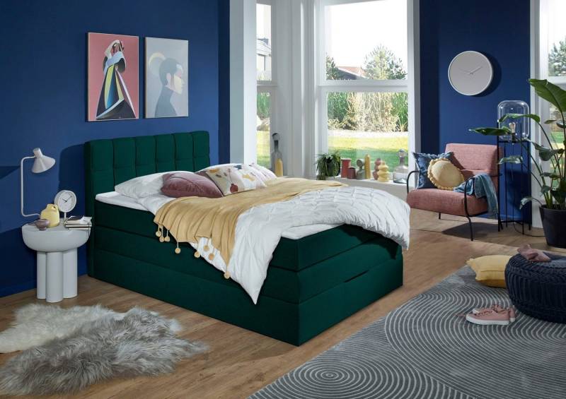 INOSIGN Boxspringbett Fornoli, inkl. Topper und Bettkasten, H3 in zwei Matratzenarten von INOSIGN