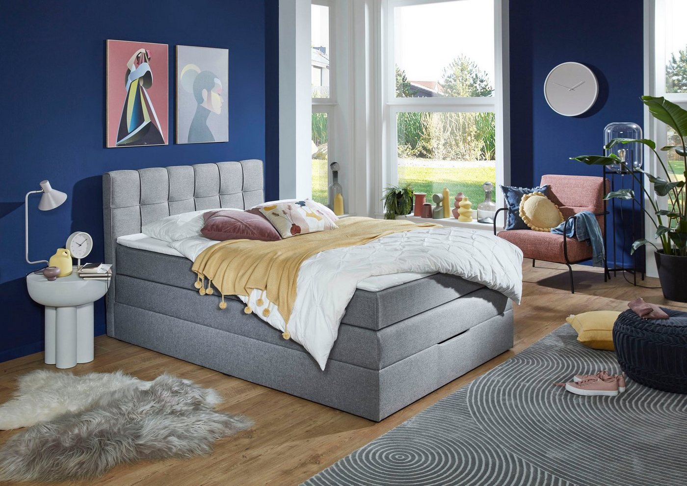 INOSIGN Boxspringbett Fornoli, inkl. Topper und Bettkasten, H3 in zwei Matratzenarten von INOSIGN