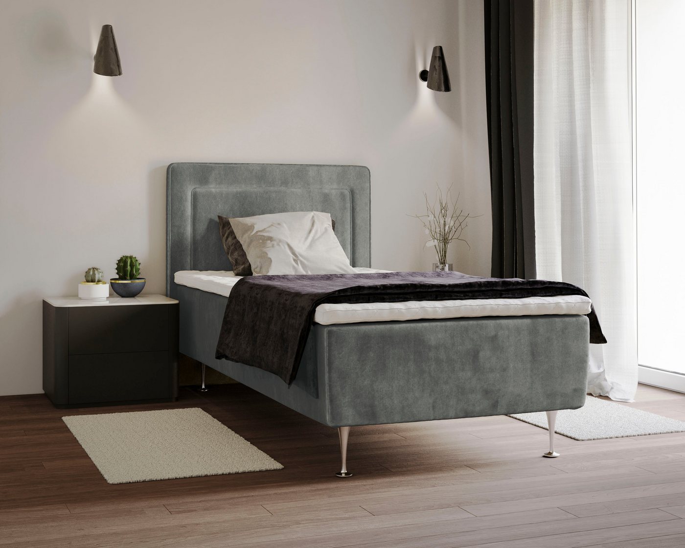 INOSIGN Boxspringbett Hacer, Topper, H2 oder H3 und in Breiten 70,80,90,120,140,160,180 wählbar INOSIGN Boxspringbett Hacer, Topper, H2 oder H3 und in Breiten 70,80,90,120,140,160,180 wählbar von INOSIGN