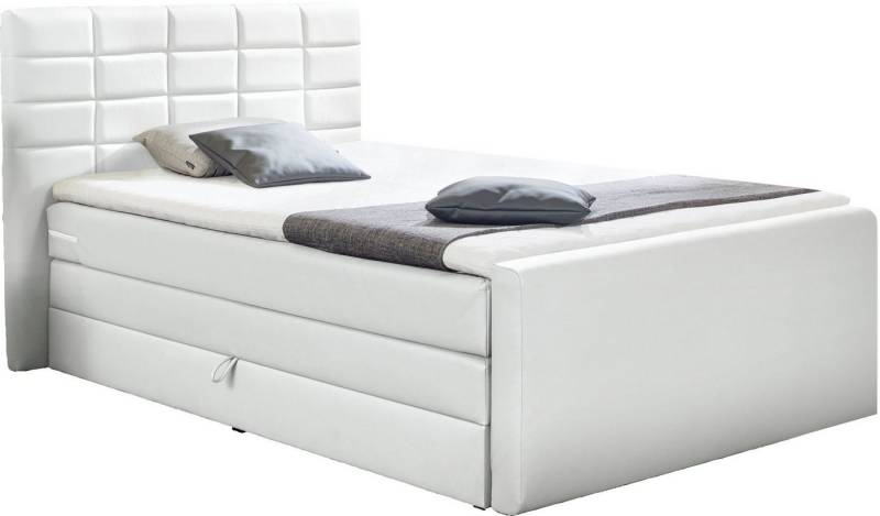 INOSIGN Boxspringbett Lethbridge, inkl. Bettkasten und Topper, zwei Matratzenarten in H2 von INOSIGN