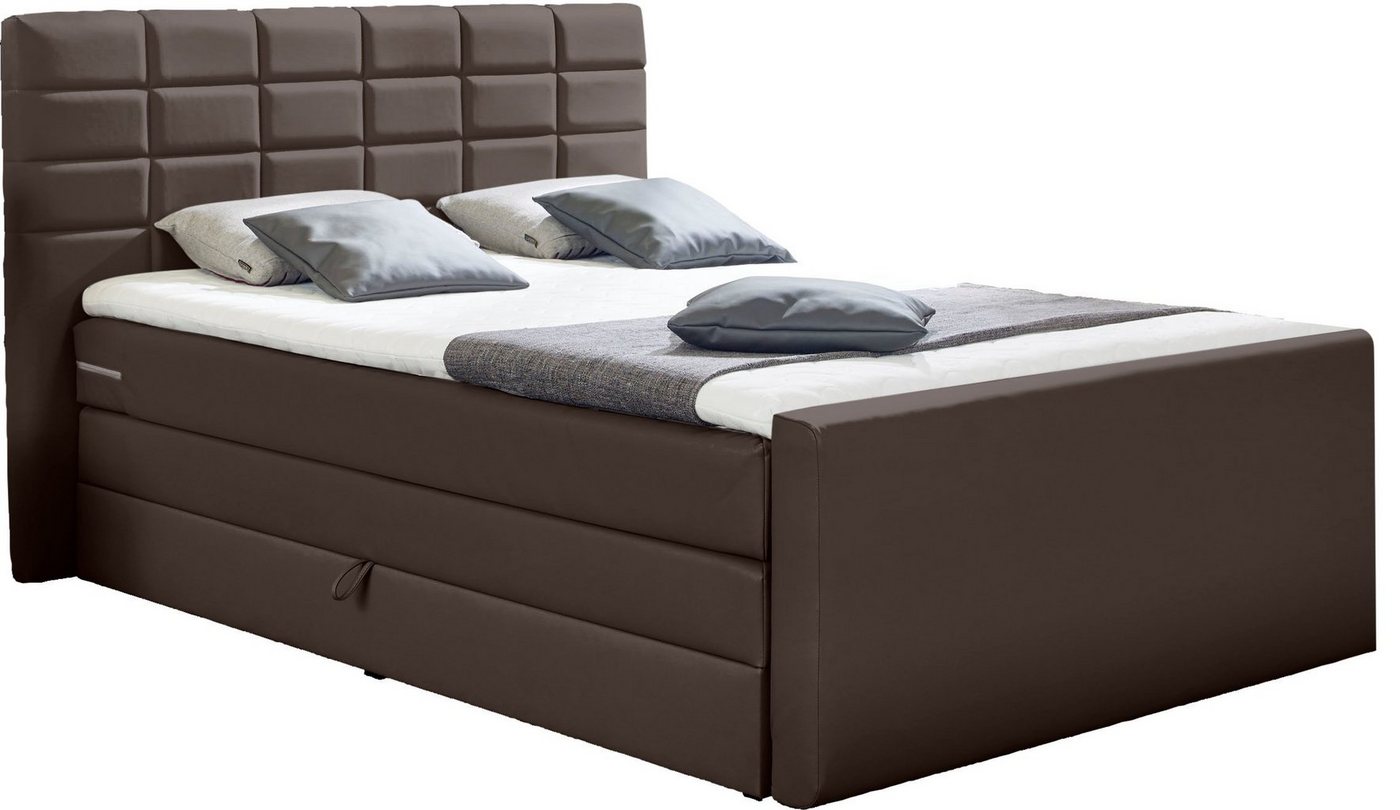 INOSIGN Boxspringbett Lethbridge, inkl. Bettkasten und Topper, zwei Matratzenarten in H2 INOSIGN Boxspringbett Lethbridge, inkl. Bettkasten und Topper, zwei Matratzenarten in H2 von INOSIGN