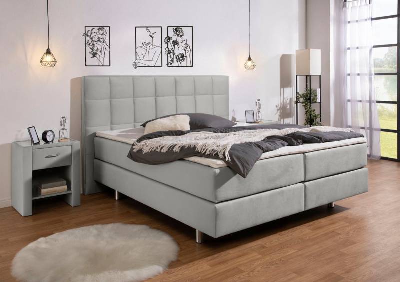 INOSIGN Boxspringbett Loomis, inkl. Topper, wahlweise in H2, H3 oder H4 erhältlich von INOSIGN