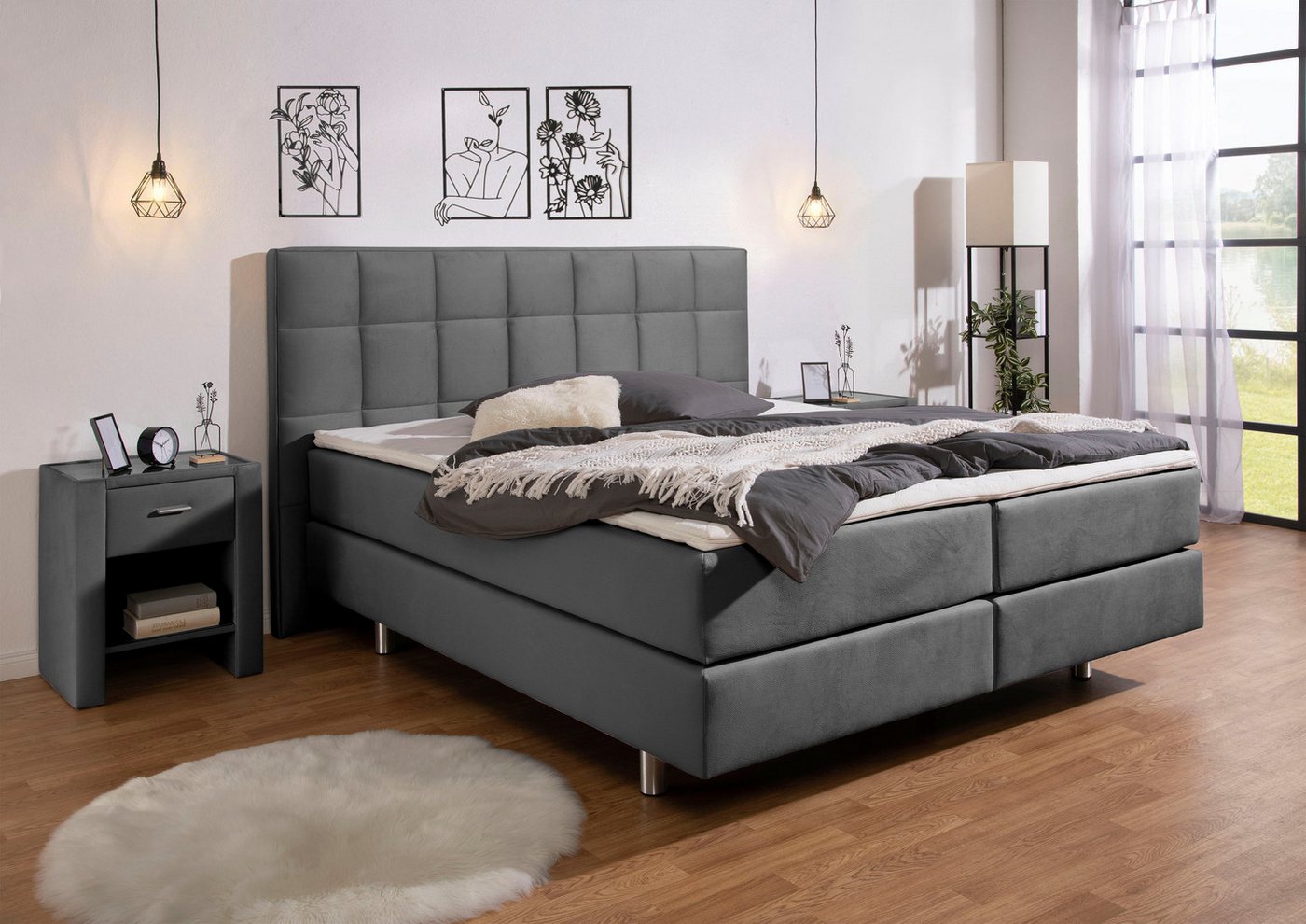 INOSIGN Boxspringbett Loomis, inkl. Topper, wahlweise in H2, H3 oder H4 erhältlich INOSIGN Boxspringbett Loomis, inkl. Topper, wahlweise in H2, H3 oder H4 erhältlich von INOSIGN