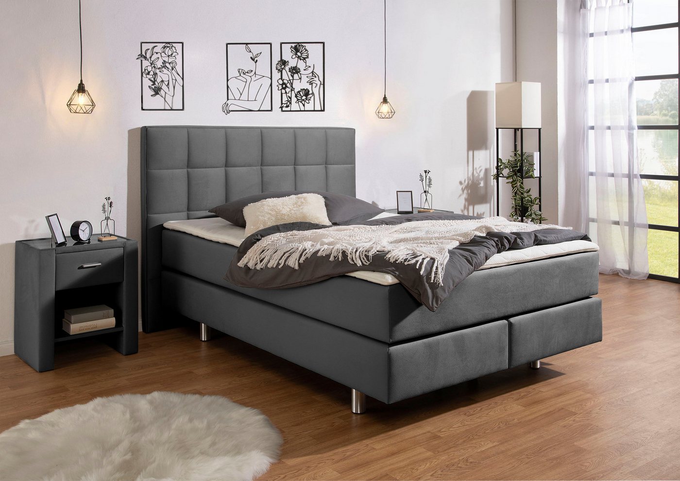 INOSIGN Boxspringbett Loomis, inkl. Topper, wahlweise in H2, H3 oder H4 erhältlich INOSIGN Boxspringbett Loomis, inkl. Topper, wahlweise in H2, H3 oder H4 erhältlich von INOSIGN