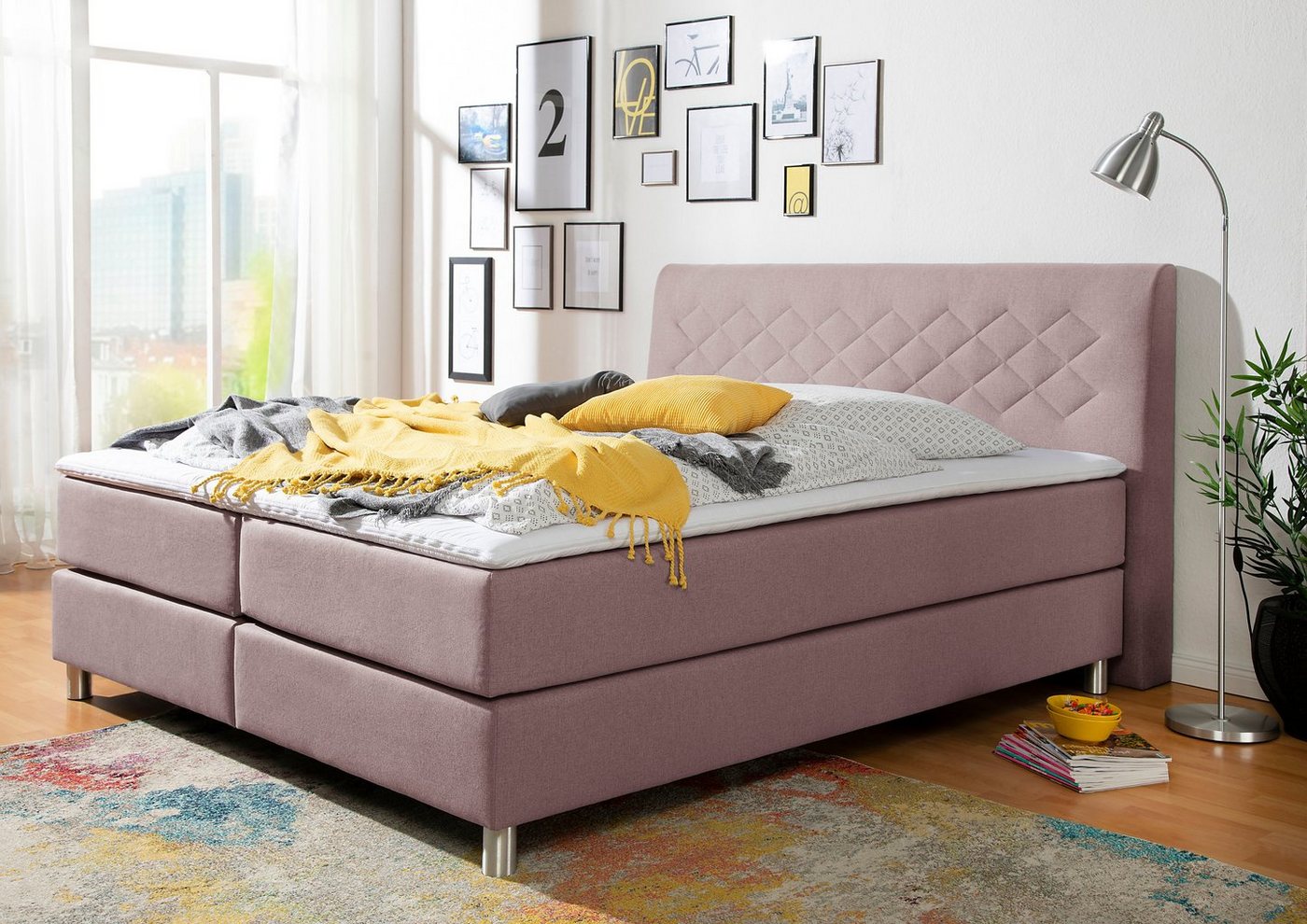 INOSIGN Boxspringbett Parla, incl. Topper, 4 Farben in 4 Breiten, 2 Härtegraden, 3 Matratzenarten INOSIGN Boxspringbett Parla, incl. Topper, 4 Farben in 4 Breiten, 2 Härtegraden, 3 Matratzenarten von INOSIGN