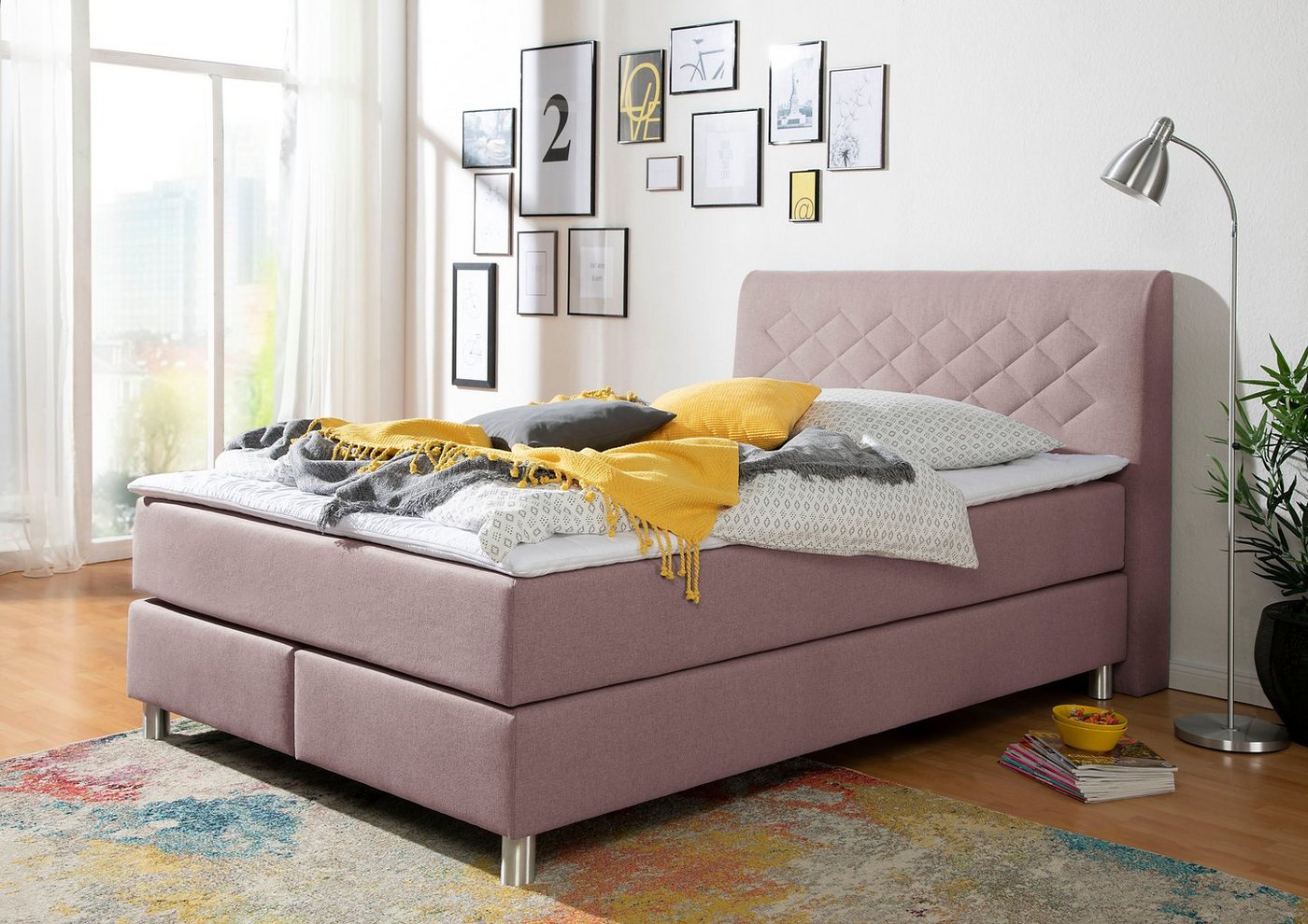 INOSIGN Boxspringbett Parla, incl. Topper, 4 Farben in 4 Breiten, 2 Härtegraden, 3 Matratzenarten INOSIGN Boxspringbett Parla, incl. Topper, 4 Farben in 4 Breiten, 2 Härtegraden, 3 Matratzenarten von INOSIGN