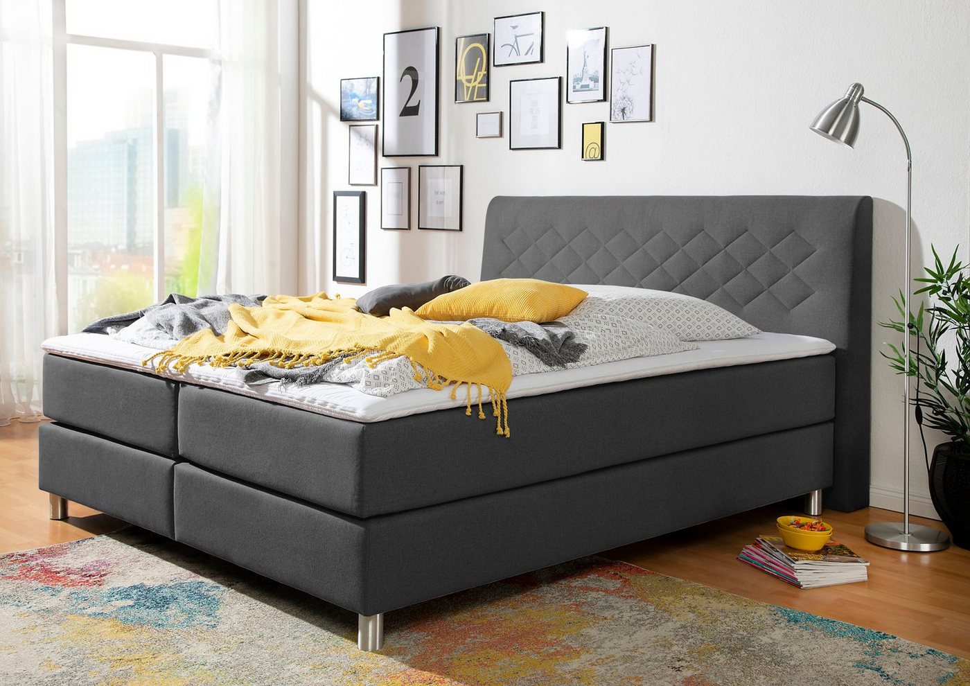 INOSIGN Boxspringbett Parla, incl. Topper, 4 Farben in 4 Breiten, 2 Härtegraden, 3 Matratzenarten INOSIGN Boxspringbett Parla, incl. Topper, 4 Farben in 4 Breiten, 2 Härtegraden, 3 Matratzenarten von INOSIGN