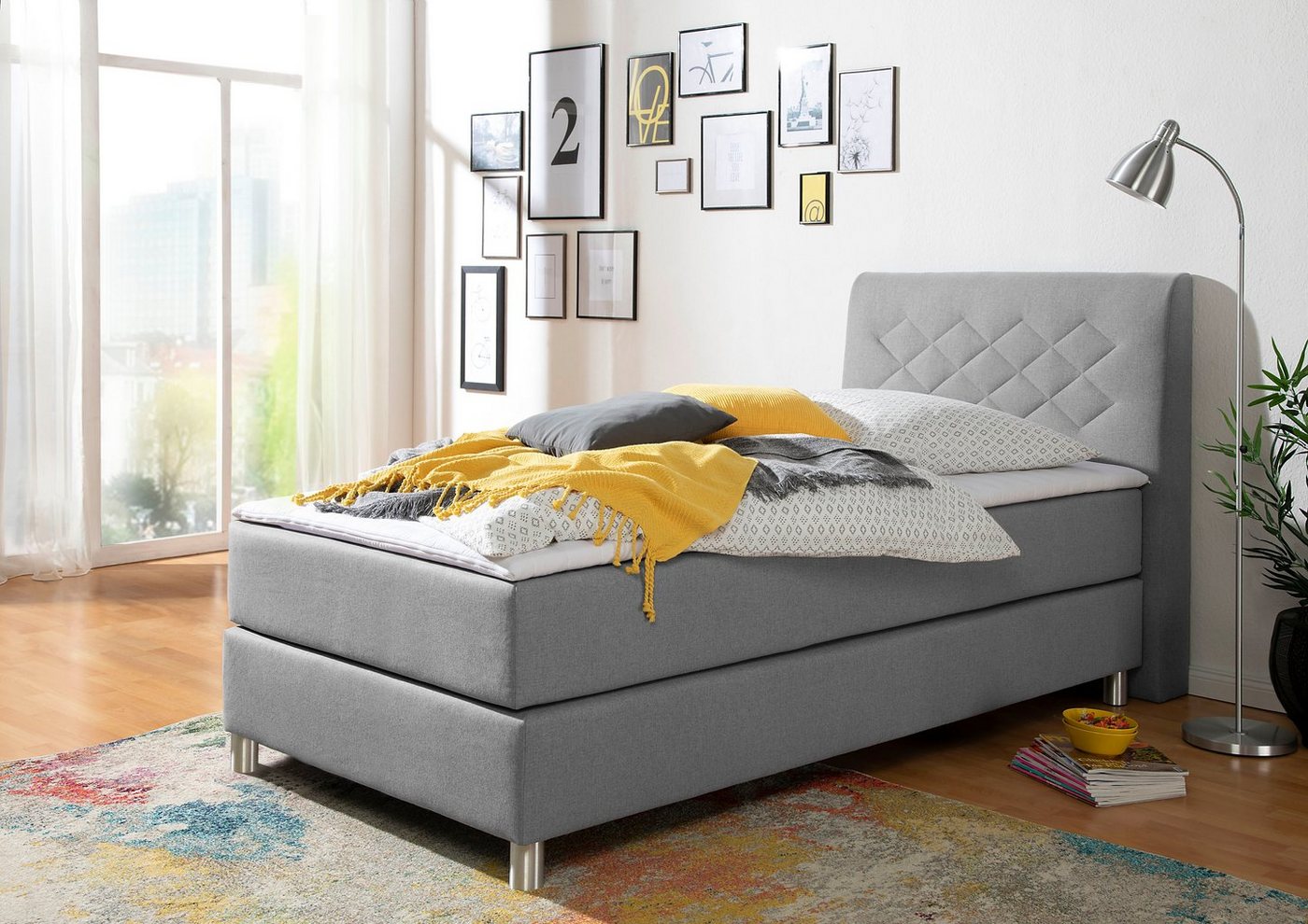 INOSIGN Boxspringbett Parla, incl. Topper, 4 Farben in 4 Breiten, 2 Härtegraden, 3 Matratzenarten INOSIGN Boxspringbett Parla, incl. Topper, 4 Farben in 4 Breiten, 2 Härtegraden, 3 Matratzenarten von INOSIGN