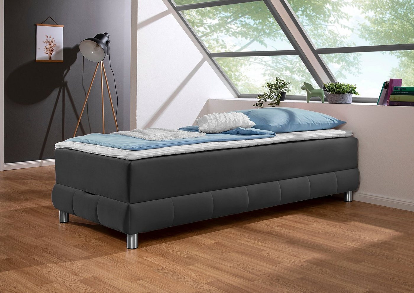 INOSIGN Boxspringbett Vaasa, für Dachschrägen geeignet, inkl. Bettkasten und Topper INOSIGN Boxspringbett Vaasa, für Dachschrägen geeignet, inkl. Bettkasten und Topper von INOSIGN