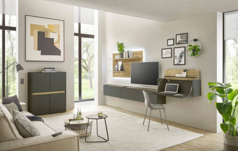 INOSIGN Büromöbel-Set CiTY/GiRON, (Set, 5-tlg), Home Office, Wandsekretär von INOSIGN