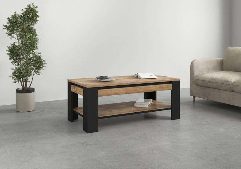 INOSIGN Couchtisch Tudor, Breite 120 cm, Sofatisch für Wohnzimmer, Tisch mit offenem Fachboden von INOSIGN
