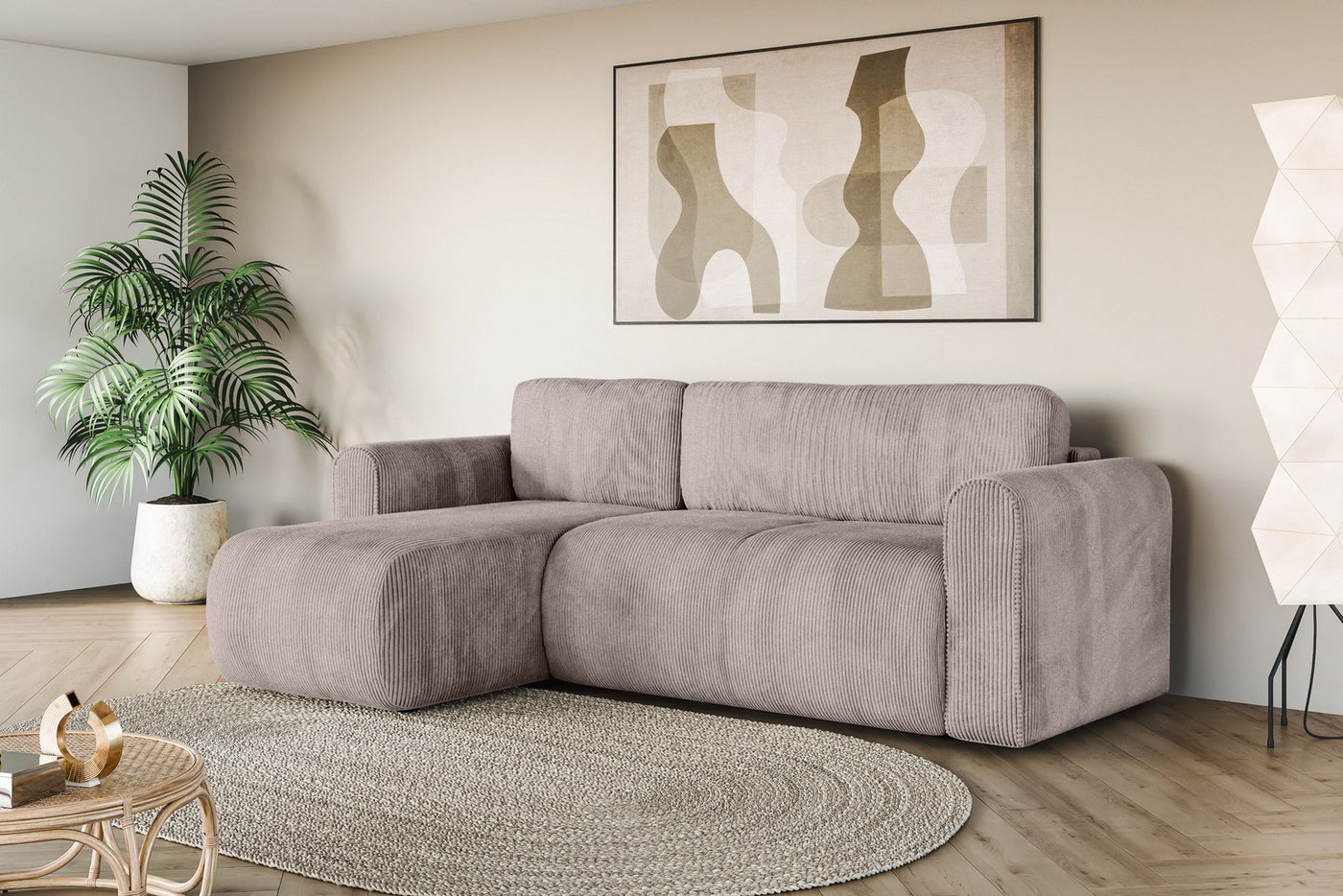 INOSIGN Ecksofa Zacharia wahlweise Schlafsofa mit Bettkasten, B/T/H 250/166/86 cm, L-Form mit Wellenunterfederung, Recamiere beidseitig montierbar INOSIGN Ecksofa Zacharia wahlweise Schlafsofa mit Bettkasten, B/T/H 250/166/86 cm, L-Form mit Wellenunterfederung, Recamiere beidseitig montierbar von INOSIGN