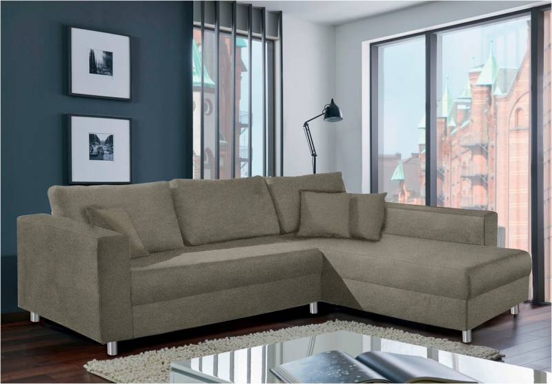 INOSIGN Ecksofa 153, Inkl. Schlaffunktion und großen Strauraum von INOSIGN