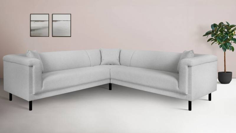 INOSIGN Ecksofa AGNIA L-Form B/T/H: 244/244/71 cm, incl. Zierkissen, gleichschenklig, auch in Cord von INOSIGN