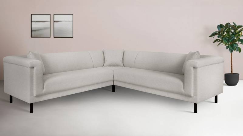 INOSIGN Ecksofa AGNIA L-Form B/T/H: 244/244/71 cm, incl. Zierkissen, gleichschenklig, auch in Cord von INOSIGN