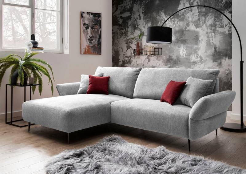 INOSIGN Ecksofa Amarena L-Form, inklusive Armlehnenverstellfunktion, 4x Zierkissen gratis von INOSIGN