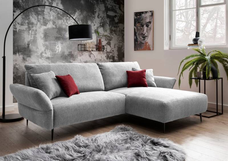 INOSIGN Ecksofa Amarena L-Form, inklusive Armlehnenverstellfunktion, 4x Zierkissen gratis von INOSIGN