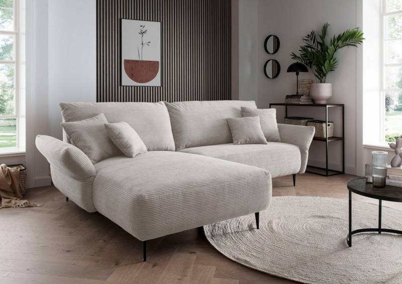 INOSIGN Ecksofa Amarena L-Form, inklusive Armlehnenverstellfunktion, 4x Zierkissen gratis von INOSIGN