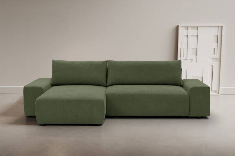 WERK2 Ecksofa Amsterdam, zeitlos und elegant, Breite 300cm, L-Form, Design Ecksofa mit hohem Komfort, Schlaffunktion & Bettkasten von WERK2