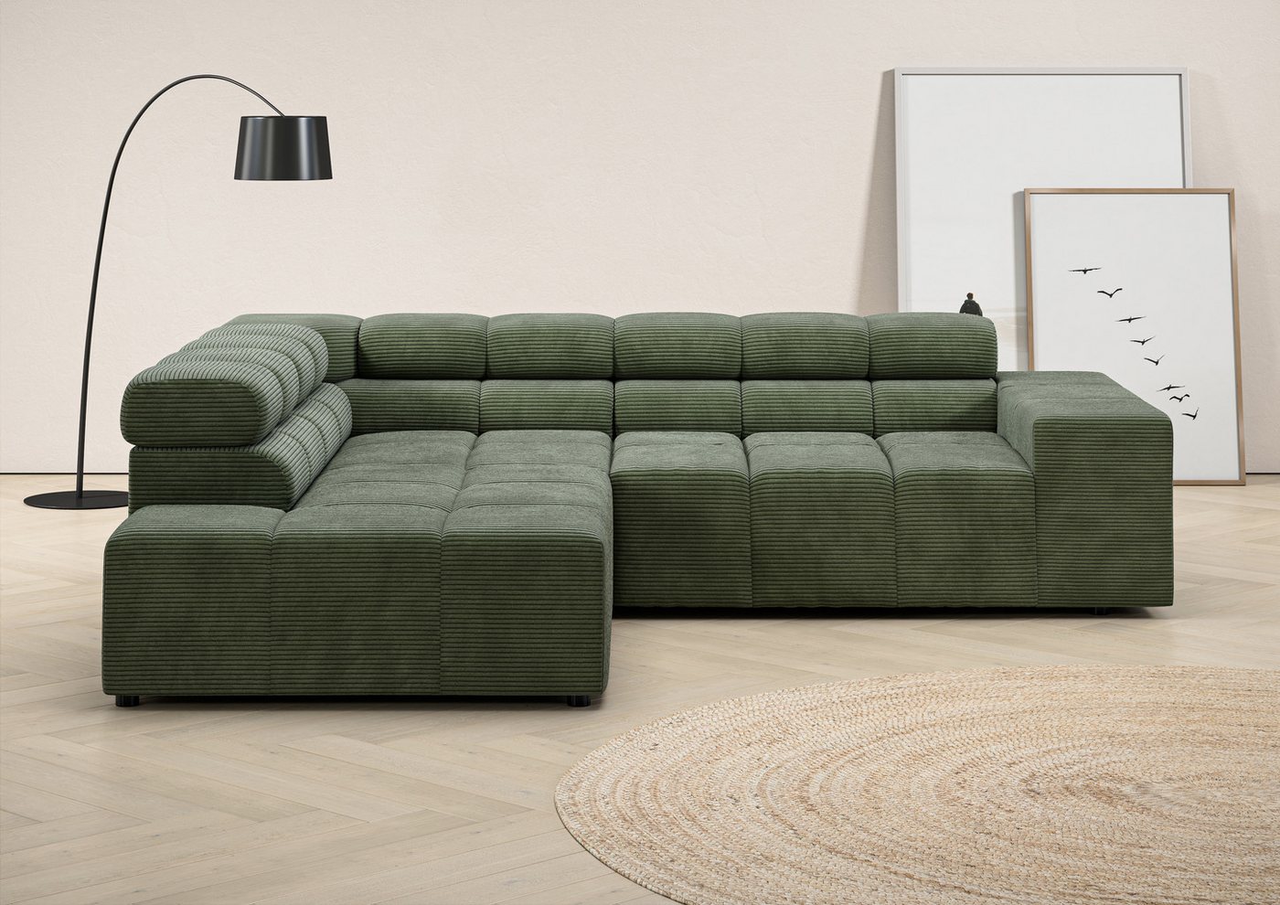 INOSIGN Ecksofa Ancona, incl. Kopfteilverstellung + 3 Zierkissen, L-Form, bequem, wahlweise motorische Sitztiefenverstellung, B/T(H: 249/215/70 cm INOSIGN Ecksofa Ancona, incl. Kopfteilverstellung + 3 Zierkissen, L-Form, bequem, wahlweise motorische Sitztiefenverstellung, B/T(H: 249/215/70 cm von INOSIGN