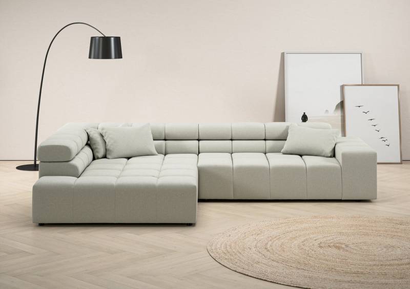 INOSIGN Ecksofa Ancona incl. Kopfteilverstellung, OTTOs Choice, Breite 319cm, L-Form, wahlweise motorische Sitztiefenverstellung, auch in Cord + Easy Care von INOSIGN