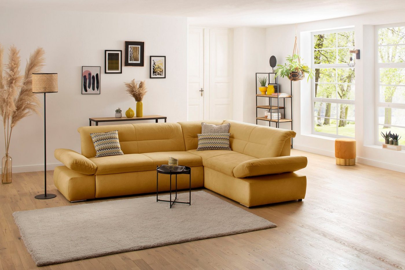 INOSIGN Ecksofa Avesa L-Form, Wahlweise mit Arm- und Bettfunktion, B/T/H: 275/211/80 cm von INOSIGN