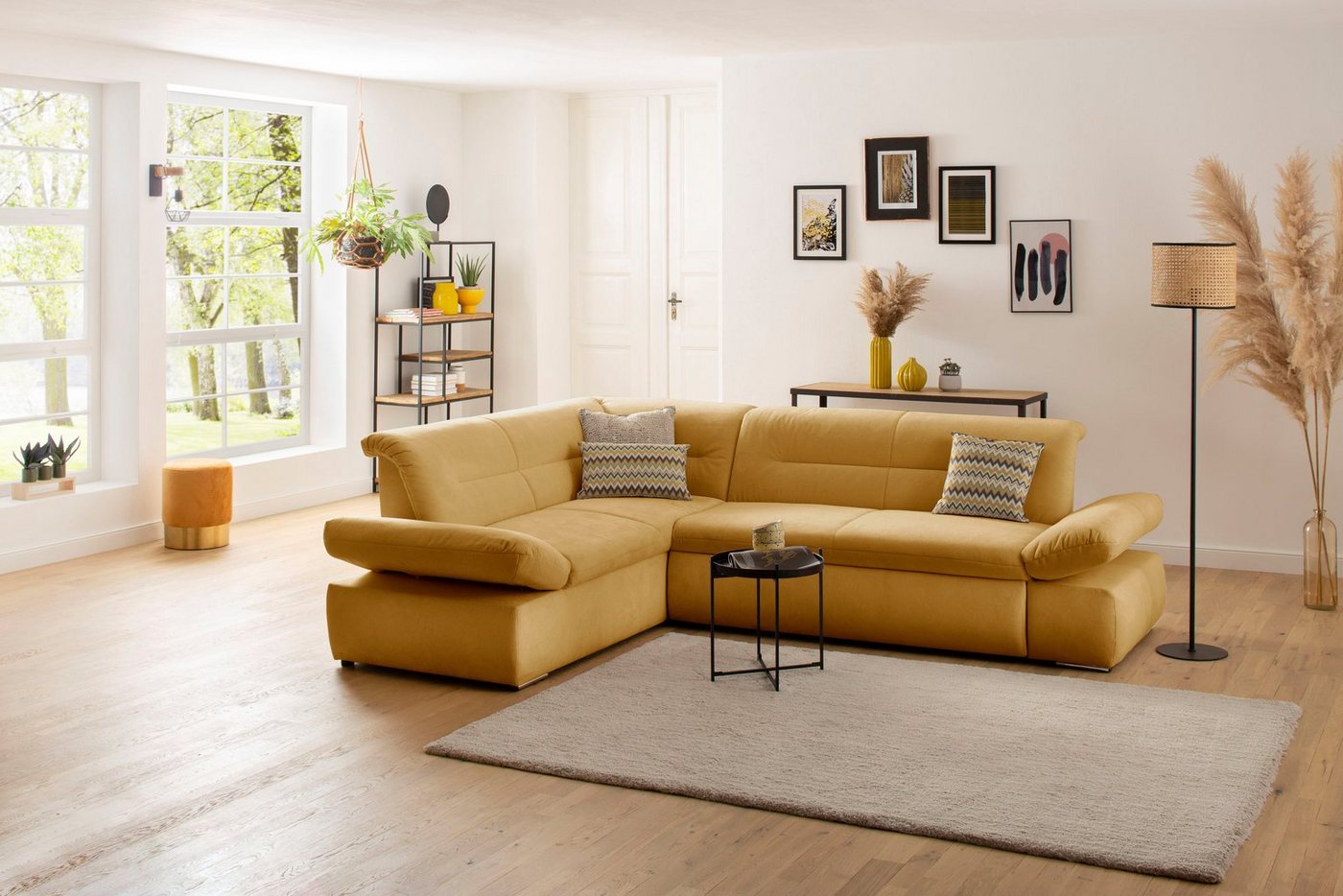 INOSIGN Ecksofa Avesa L-Form, Wahlweise mit Arm- und Bettfunktion, B/T/H: 275/211/80 cm von INOSIGN