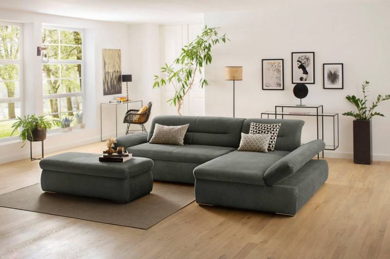 INOSIGN Ecksofa Avesa L-Form, Wahlweise mit Armteilvertsellung und Bettfunktion, B/T/H: 300/172/80cm von INOSIGN