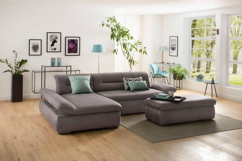 INOSIGN Ecksofa Avesa L-Form, Wahlweise mit Armteilvertsellung und Bettfunktion, B/T/H: 300/172/80cm von INOSIGN