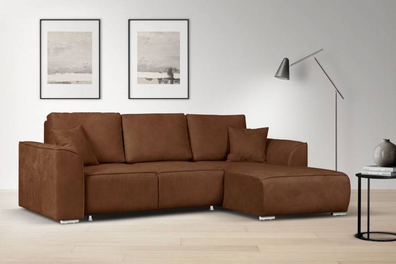 INOSIGN Ecksofa BEATRICE optionale Schlafsofa mit Bettkasten, B/T/H: 265/170/86 cm, L-Form, wahlweise auch mit Bettfunktion und Bettkasten von INOSIGN