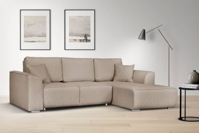 INOSIGN Ecksofa BEATRICE optionale Schlafsofa mit Bettkasten, B/T/H: 265/170/86 cm, L-Form, wahlweise auch mit Bettfunktion und Bettkasten von INOSIGN