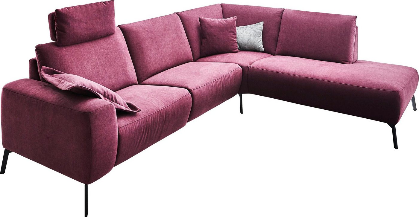 INOSIGN Ecksofa Bellini, incl. motorischer Relaxfunktio, wahlweise Easy Care-Bezug von INOSIGN