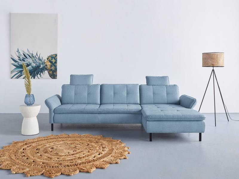 INOSIGN Ecksofa Birkholm L-Form, Armlehnverstellung, auch in Easy Clean Bezug - mit Wasser zu reinigen von INOSIGN