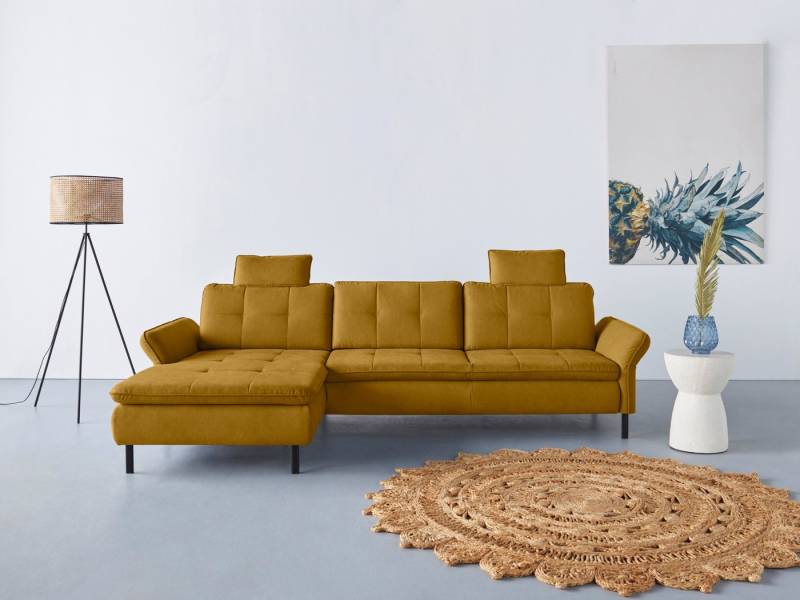 INOSIGN Ecksofa Birkholm L-Form, Armlehnverstellung, auch in Easy Clean Bezug - mit Wasser zu reinigen von INOSIGN
