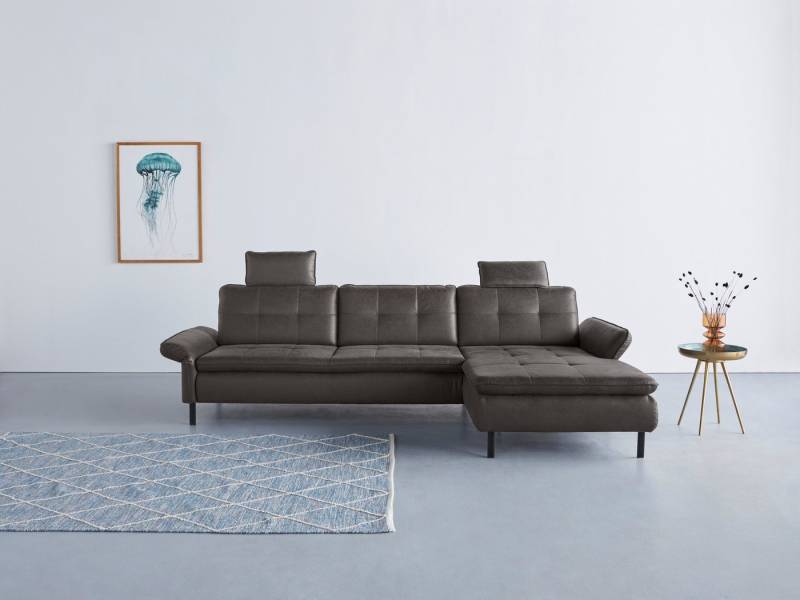 INOSIGN Ecksofa Birkholm L-Form, Armlehnverstellung, auch in Easy Clean Bezug - mit Wasser zu reinigen von INOSIGN